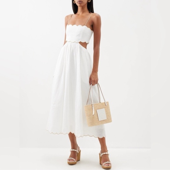 Zimmermann Dresses & Skirts - NWOT Zimmermann Jude Scallop Midi Dress